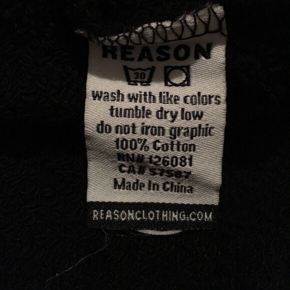 Reason O/S black graphic top Expensive Content - Picture 3 of 4